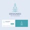 Design, measure, product, refinement, Development Business Logo Line Icon Symbol for your business. Turquoise Business Cards with