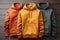 Design mockup clothes, realistic 3D rendering of blank hoodies