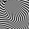 Design monochrome twirl illusion background