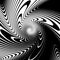 Design monochrome vortex illusion background