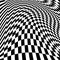 Design motion illusion checkered background