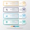 Design multicolor number timeline/graphic or website.Vector Eps10