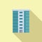 Design multistory building icon flat vector. Area city plan