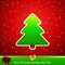 Design of New Year 2014 and Merry Christmas green