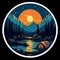 Design A Nighttime Camping Sticker