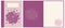 Design notebook with violet boho floral composition