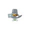 Design pilgrim hat with character with bring laptop mascot
