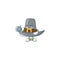 Design pilgrim hat with character doctor mascot