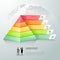 Design pyramid infographic template. Business concept infographic