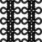 Design seamless monochrome decorative braid pattern