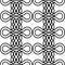 Design seamless monochrome decorative braid pattern