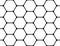 Design seamless monochrome hexagon pattern