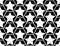 Design seamless monochrome star pattern