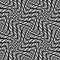 Design seamless monochrome warped pattern