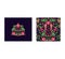 Design set with art decoration and magic Persian traditional carpet with vintage floral seamless pattern with pomegranates, paisle