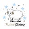 The design of a sheep is cute and adorable