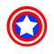 Design shield captain america vektor illustration