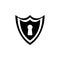 Design shield & keyhole. Security icon icon. Elements of cyber security icon. Premium quality graphic design. Signs, outline symbo