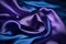 design space background silky elegant surface fabric shiny folds soft beautiful satin silk blue purple
