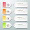 Design spiral banner infographic template 4 steps,