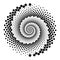 Design spiral dots backdrop