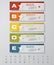 Design star number banners template. with set of business icons.