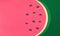 Design summer wallpaper with watermelon in cut