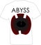 Design t-shirt white mouth and teeth abyss funny print