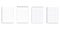 Design template for booklet design. Blank vertical notebook page. Stock image