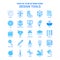 Design Tools Blue Tone Icon Pack - 25 Icon Sets