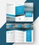 Design a tri-fold brochure with a place for the photo, diagonal