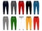 Design vector template pants collection for men 02