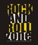 Design vector typography rock and roll