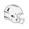 Design of white Football Helmet