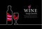 Design Wine list for Restaurant, bar or alcoholic store. Full Bottle wine.