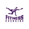 Design Woman fitness exercise logo vector. Gymnastics Active and healthy Logo. Sexy body vector. Crossfit and zumba dancing.