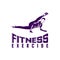 Design Woman fitness exercise logo vector. Gymnastics Active and healthy Logo. Sexy body vector. Crossfit and zumba dancing.