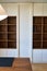 Design of wooden bookcase for modern office