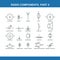 Designation of components in the wiring diagram