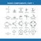 Designation of components in the wiring diagram