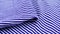 Designed knitwear cotton fabric with blue and white stripes