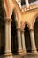 Designed pillars and arches in the palace of bangalore.