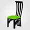 Designer dining chair graphic