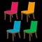 Designer dining chair graphic