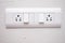 DESIGNER ELECTRICAL WHITE SWITCH BOARD WITH 3 PIN SOCKET AND TWO SWITCH