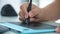 Designer Hands Using A Graphics Tablet