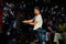 Designer Prabal Gurung walks the runway after presenting his Ready To Wear Fashion collection during New York Fashion Week