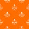 Designer tool pattern vector orange