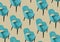 Designer turquoise chairs pattern. Comfortable furniture