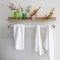 Designing A Minimalistic Towel Rack With A Spring Theme